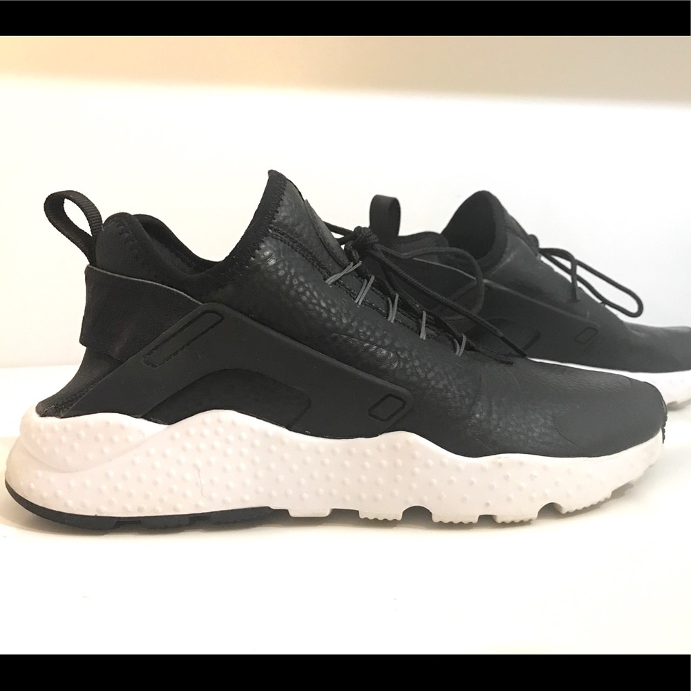 Nike Air Huarache Run Ultra Premium Black Leather